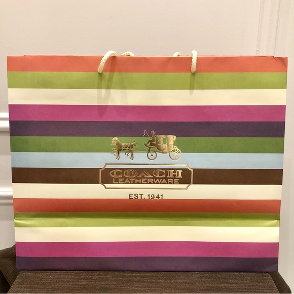 Coach scarf box with gift bag and ribbon. Excellent condition. - Picture 4 of 4